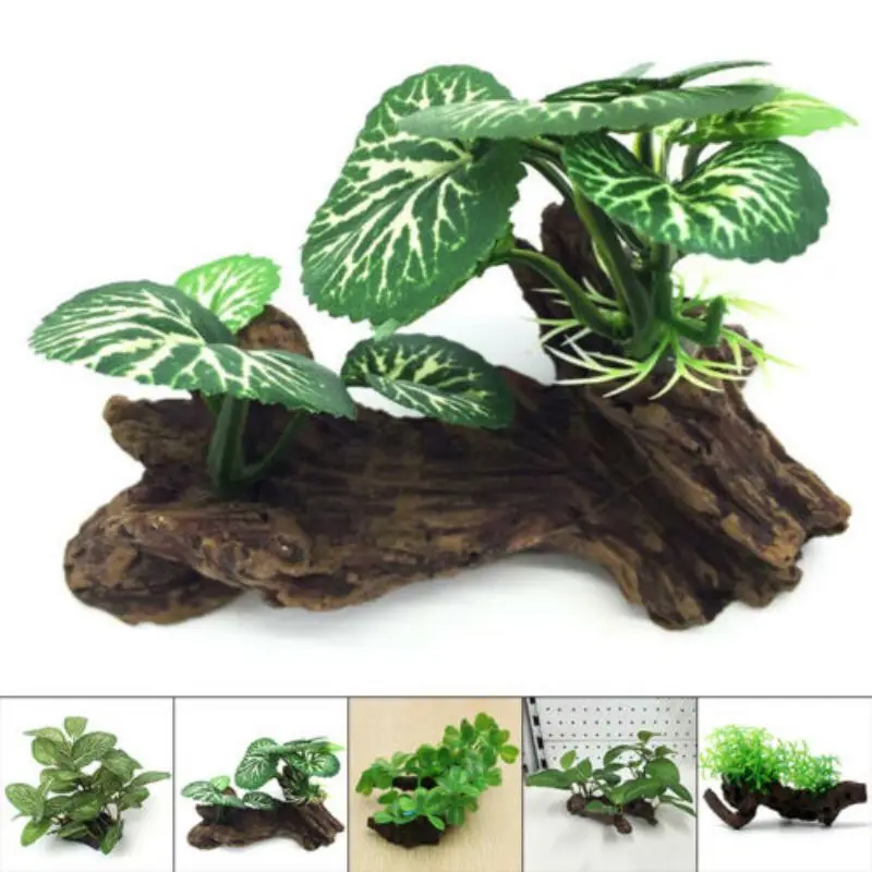 Planted Aquarium Making - البلاستيك شجرة السلحفاة الاصطناعية جذع Driftwood