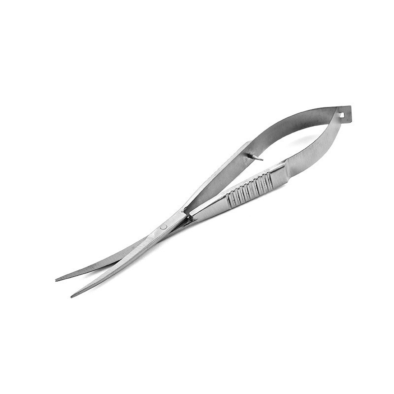Aquarium Plant Utensils - مقص زنبركي منحني مستقيم لتنظيف أحواض
