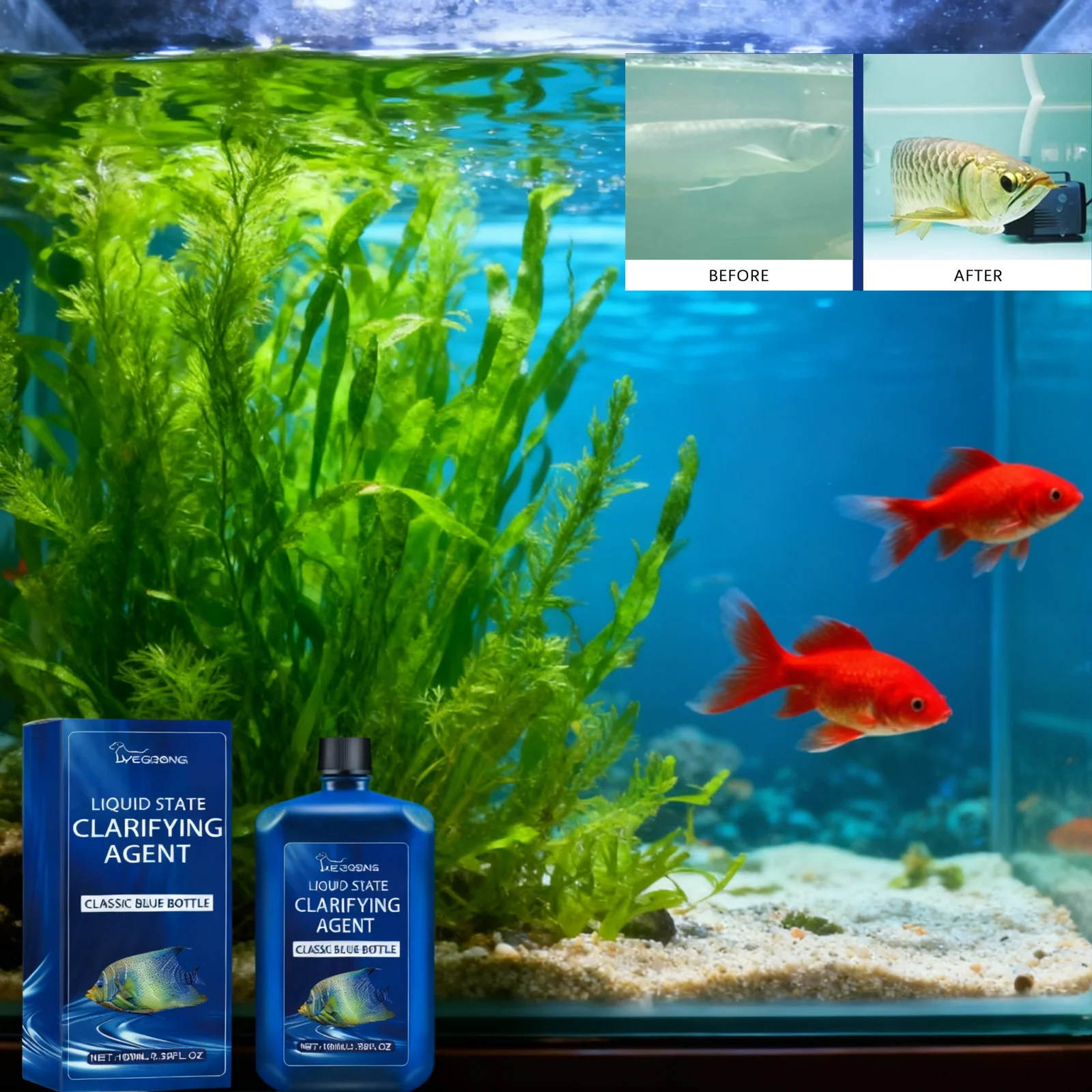 Aquarium Plant Liquid Fertilizer - منظف مياه حوض السمك، منظف خزان