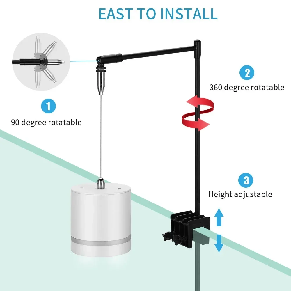 مصباح معلق بإضاءة LED لحوض الس - مراجعة Planted Aquarium Hanging Light وسعره