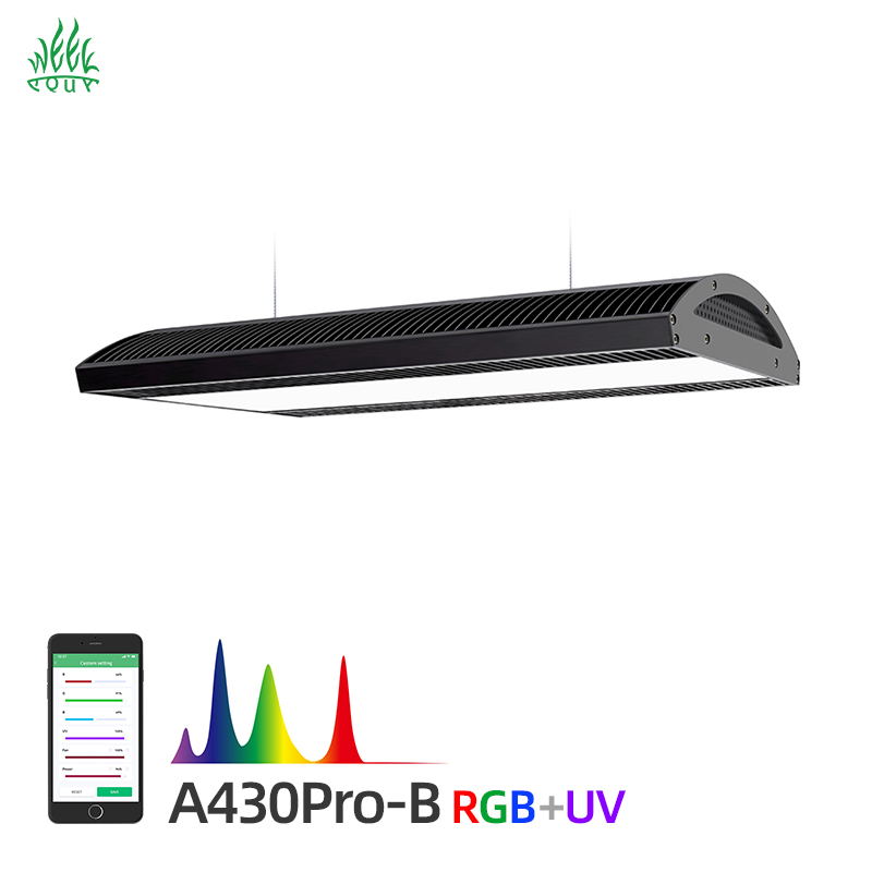 مصباح حوض السمك ويك أكوا A430  - مراجعة Planted Aquarium Hanging Light وسعره
