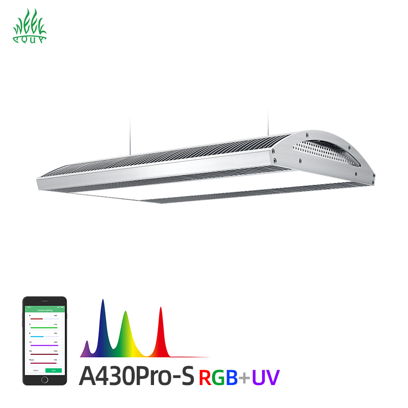 مصباح حوض السمك ويك أكوا A430  - مراجعة Planted Aquarium Hanging Light وسعره