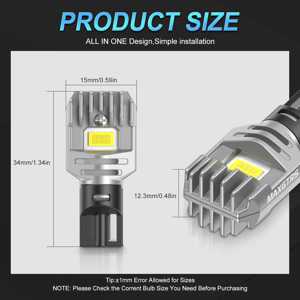 2x2000LM Canbus T15 T16 LED أض - مراجعة Ludwigia Super Red وسعره