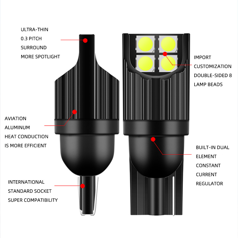 قطعتان من مصابيح LED T10 W5W 1 - مراجعة Ludwigia Super Red وسعره
