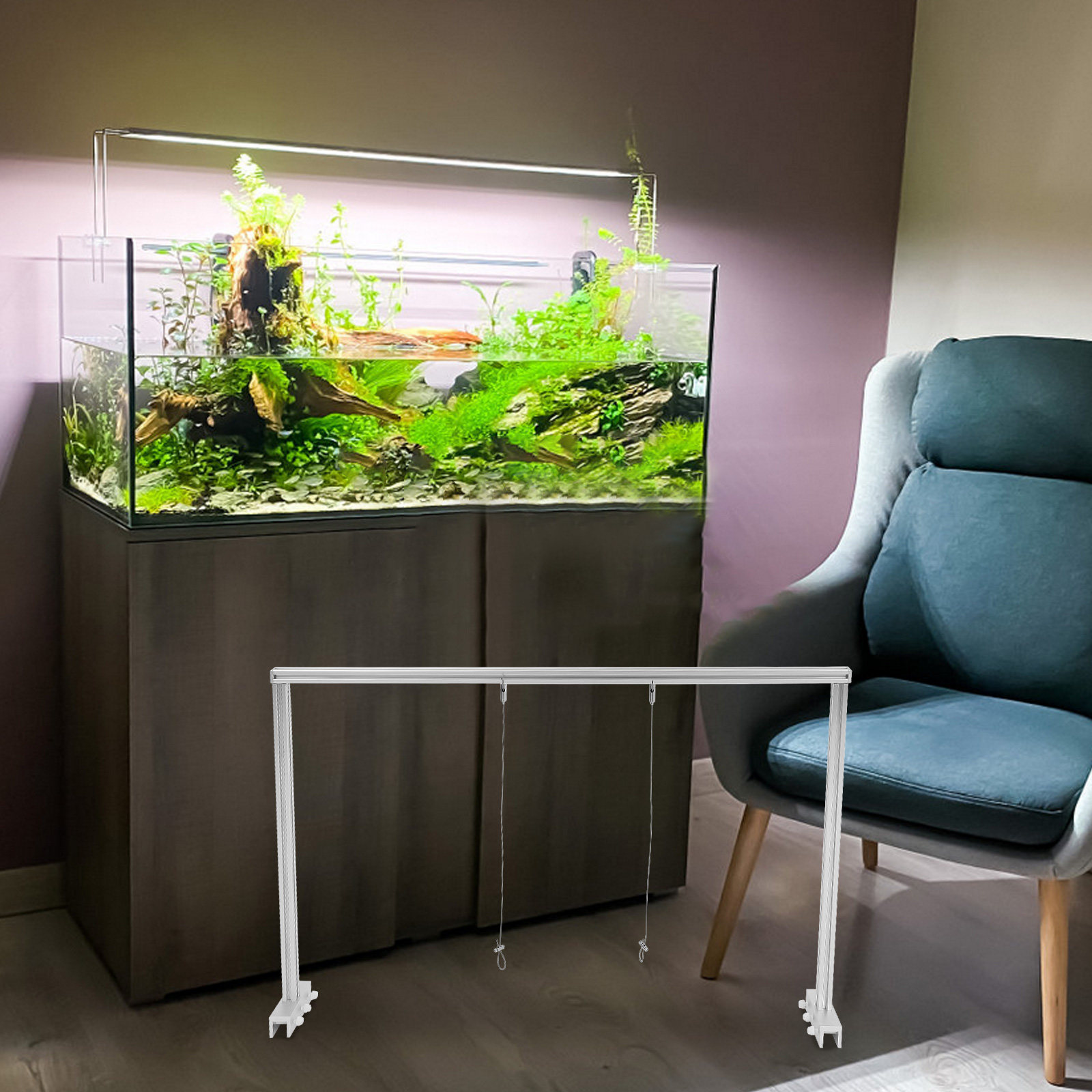 طقم حامل إضاءة لحوض السمك من س - مراجعة Planted Aquarium Hanging Light وسعره