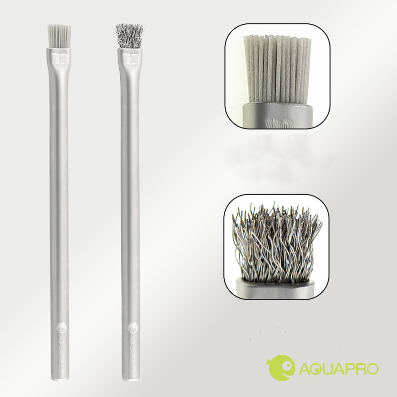 فرشاة تنظيف الطحلب من الفولاذ  - مراجعة Aquarium Plant Utensils وسعره