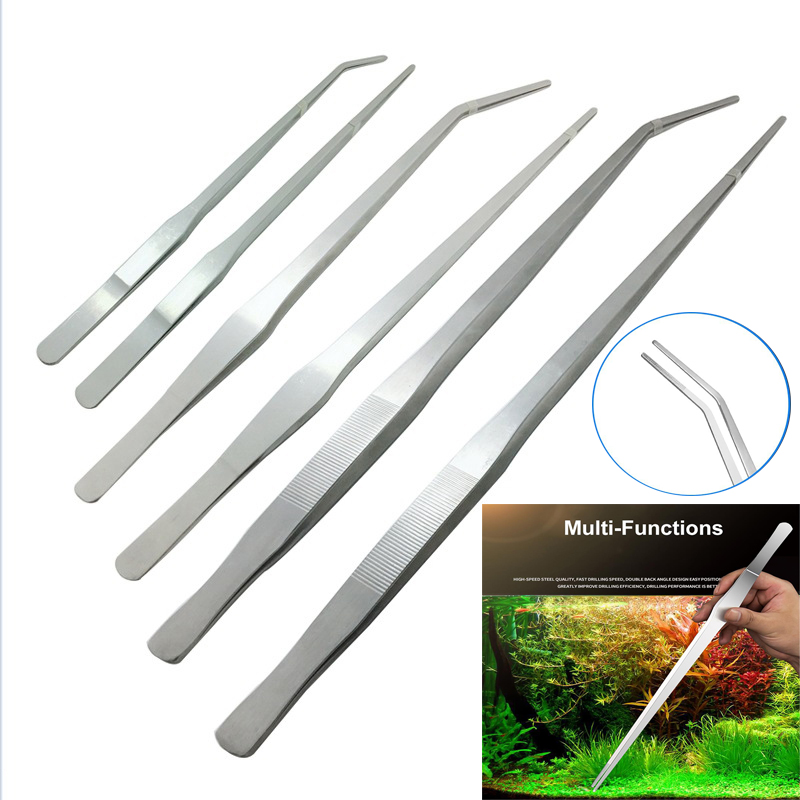 ملقط منحني مستقيم من الفولاذ ا - مراجعة Aquarium Plant Utensils وسعره