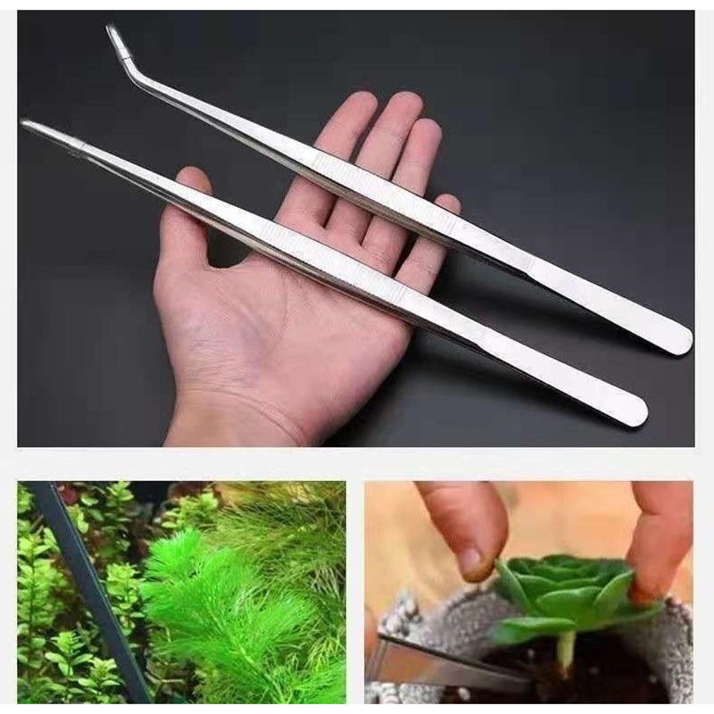 ملقط منحني مستقيم من الفولاذ ا - مراجعة Aquarium Plant Utensils وسعره