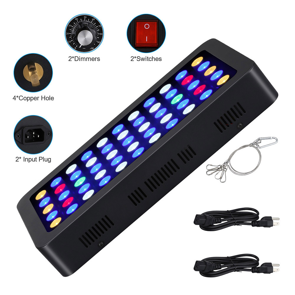 165 واط LED أحواض السمك ضوء عك - مراجعة Planted Aquarium Freshwater وسعره