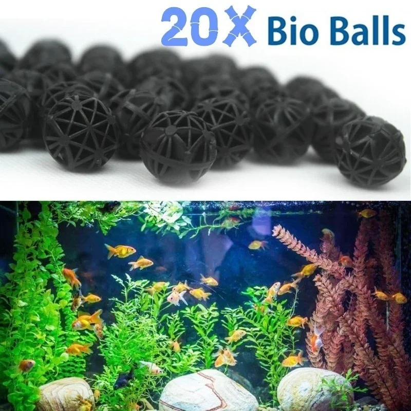 20 قطعة من كرات الترشيح الحيوي - مراجعة Planted Aquarium Freshwater وسعره