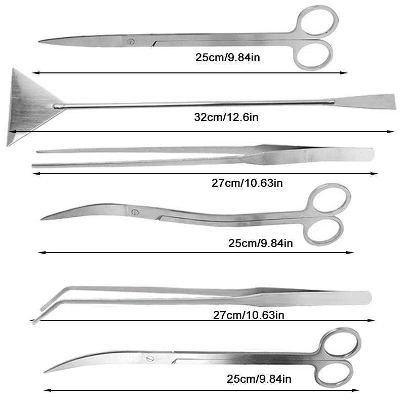 مقص حوض السمك، ملقط، أداة لتقل - مراجعة Aquarium Plant Utensils وسعره