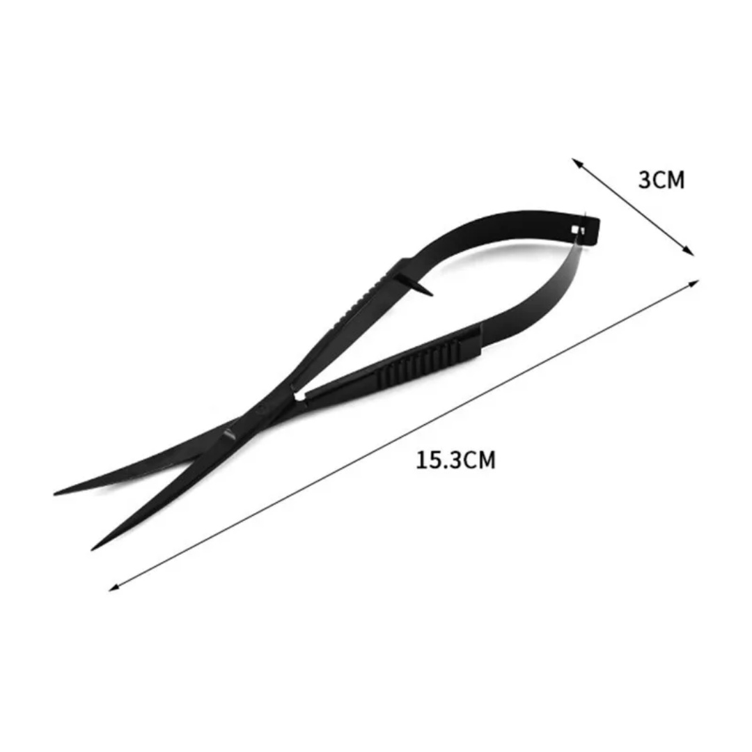 منحني مستقيم الربيع مقص حوض ال - مراجعة Aquarium Plant Utensils وسعره